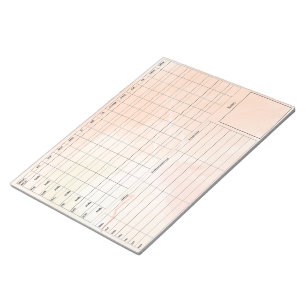 DBT Dairy Card Notepad - 40 Sheets Brown