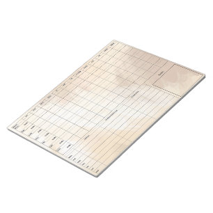 DBT Dairy Card Notepad - 40 Sheets Brown