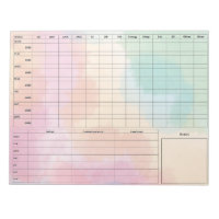 DBT Dairy Card Notepad - 40 Sheets Colours