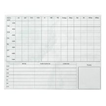 DBT Dairy Card Notepad - 40 Sheets Green Marble