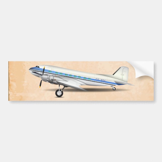 DC-3 BUMPER STICKER (Front)
