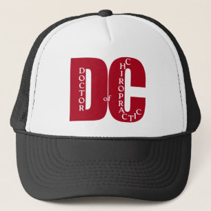 DC Big Red DOCTOR OF CHIROPRACTIC MEDICINE Trucker Hat