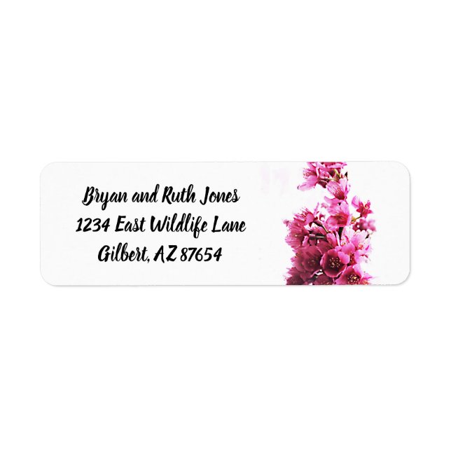 DC Cherry Blossoms  Return Address Label (Front)