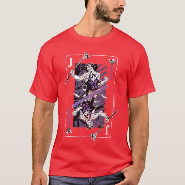 DC Comics Batman Joker Playing Card friends T-Shirt (Front)