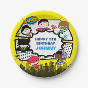 DC Comics Justice League - Chibi Birthday Paper Plate