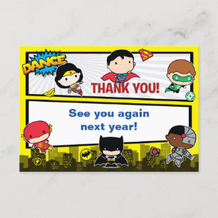 DC Comics Justice League - Chibi Birthday Thank You Card