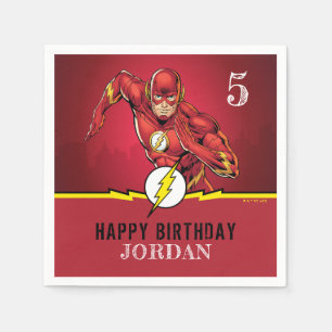 DC Comics   The Flash Birthday Napkin