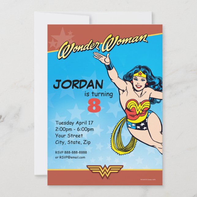 DC Comics | Wonder Woman Birthday Invitation (Front)