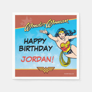 DC Comics Wonder Woman Birthday Napkin