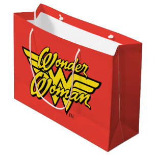 DC Comics   Wonder Woman Logo   Happy Birthday Large Gift Bag