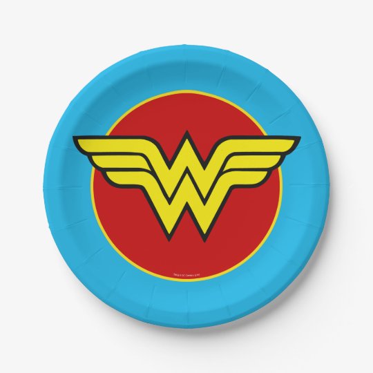 Dc Comics Wonder Woman Logo Happy Birthday Paper Plate Zazzle Com Au