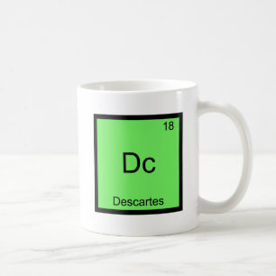 Dc - Descartes Funny Element Chemistry Symbol Tee Coffee Mug