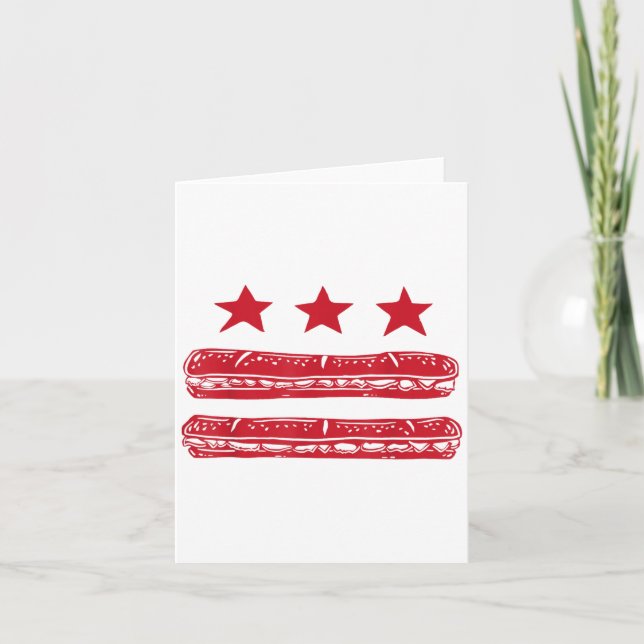 Dc Flag Sub Sandwich  Card (Front)