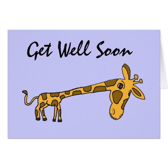 DC- Funny Giraffe Get Well Card