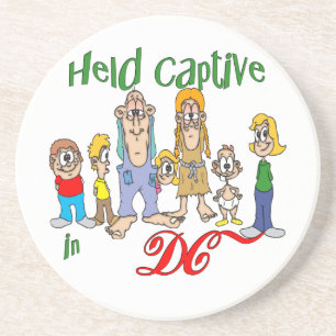 DC Funny Trailer Park Sandstone Coaster