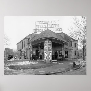 DC Gas Station, 1921 Poster