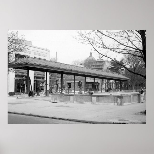 DC Gas Station, 1921 Poster (Front)