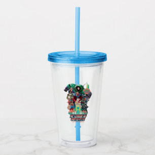 DC League of Super-Pets Battle for Metropolis Acrylic Tumbler