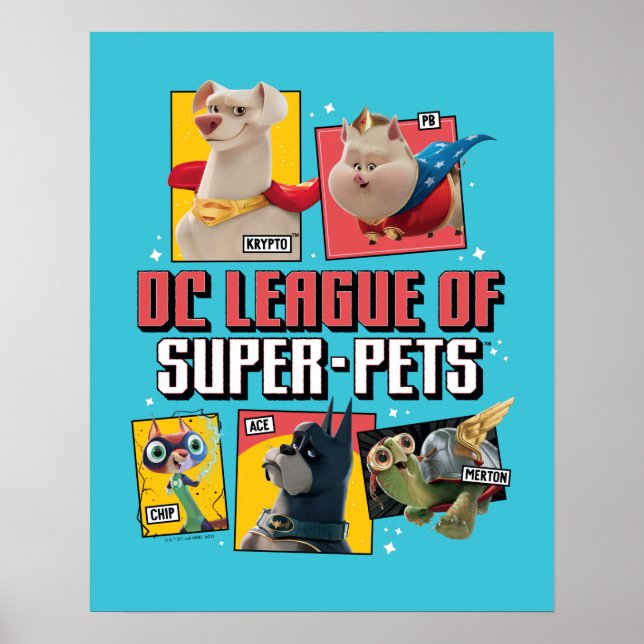 DC League of Super-Pets Character Panels Poster (Front)