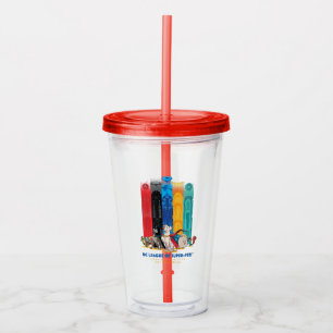 DC League of Super-Pets Metropolis Towers Acrylic Tumbler