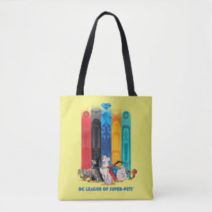 DC League of Super-Pets Metropolis Towers Tote Bag