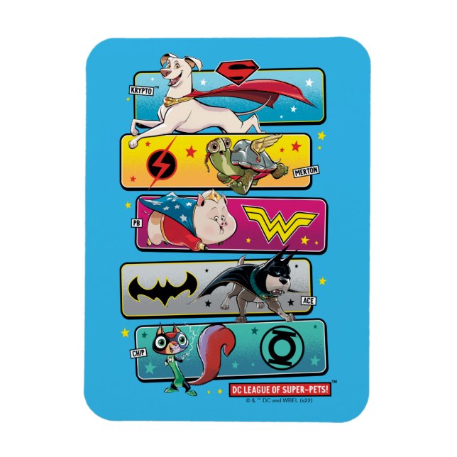 DC League of Super-Pets Panels Magnet (Vertical)