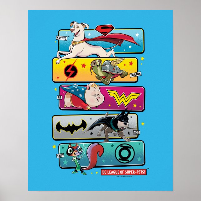 DC League of Super-Pets Panels Poster (Front)