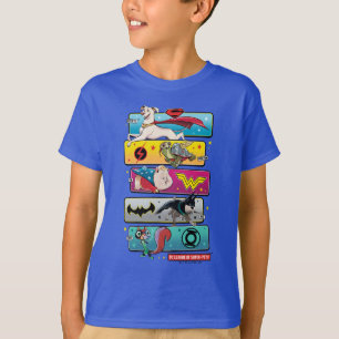 DC League of Super-Pets Panels T-Shirt