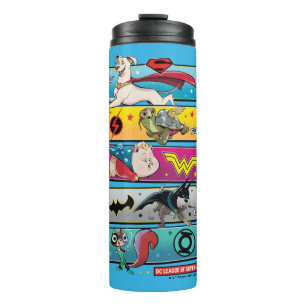 DC League of Super-Pets Panels Thermal Tumbler