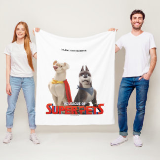 DC League of Super-Pets Theatrical Art Fleece Blanket