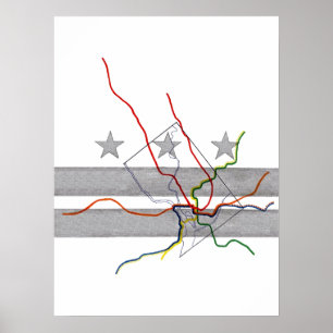 DC Metro Map Poster