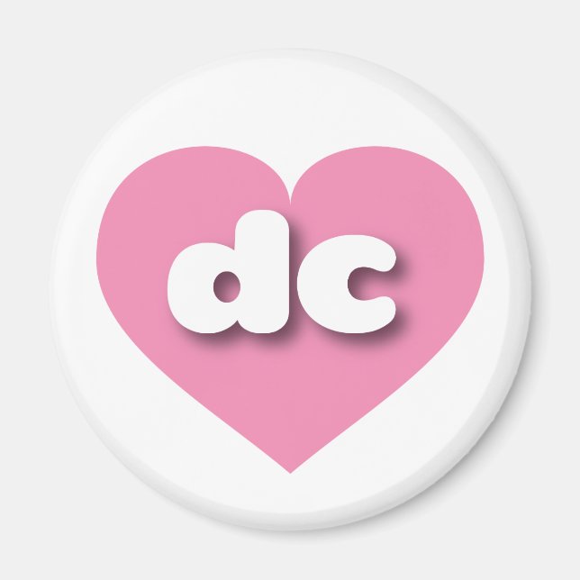 dc pink heart - I love dc Magnet (Front)