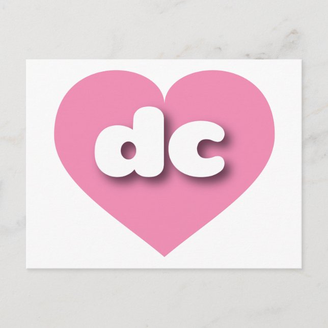 dc pink heart - I love dc Postcard (Front)