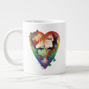 DC Pride Harley Quinn & Poison Ivy Comic Cover Large Coffee Mug