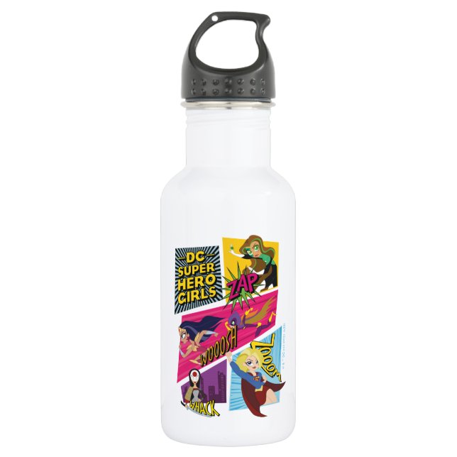 DC Super Hero Girls Action Panels 532 Ml Water Bottle (Front)