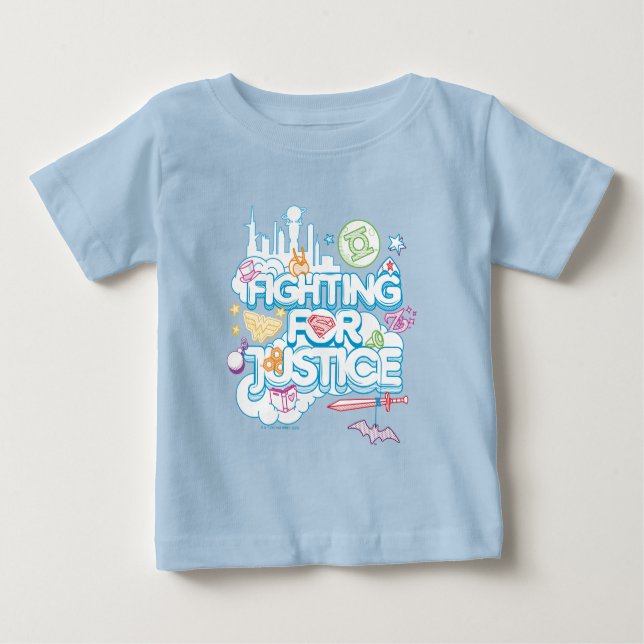DC Super Hero Girls Fighting For Justice Baby T-Shirt (Front)