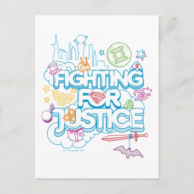 DC Super Hero Girls Fighting For Justice Postcard (Front)