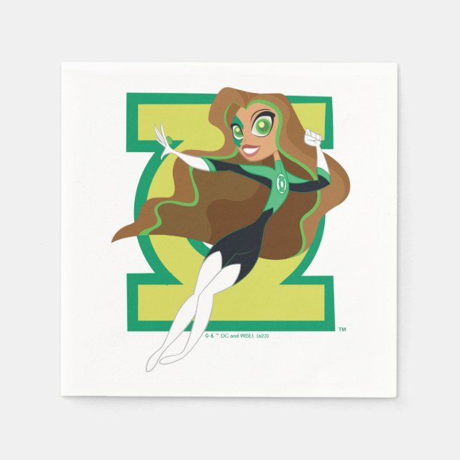 DC Super Hero Girls Green Lantern Napkin (Front)