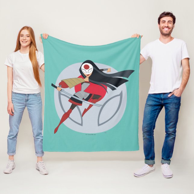 DC Super Hero Girls Katana Fleece Blanket (In Situ)