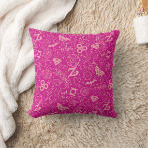 DC Super Hero Girls Pink Icon Pattern Cushion