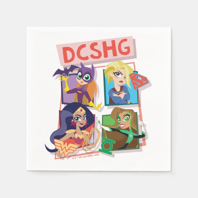 DC Super Hero Girls Quartet Napkin (Front)