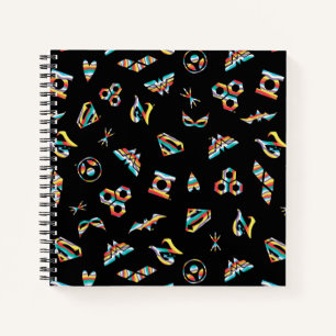 DC Super Hero Girls Rainbow Icon Pattern Notebook