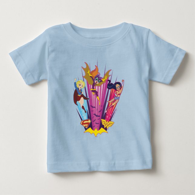 DC Super Hero Girls Trio Baby T-Shirt (Front)