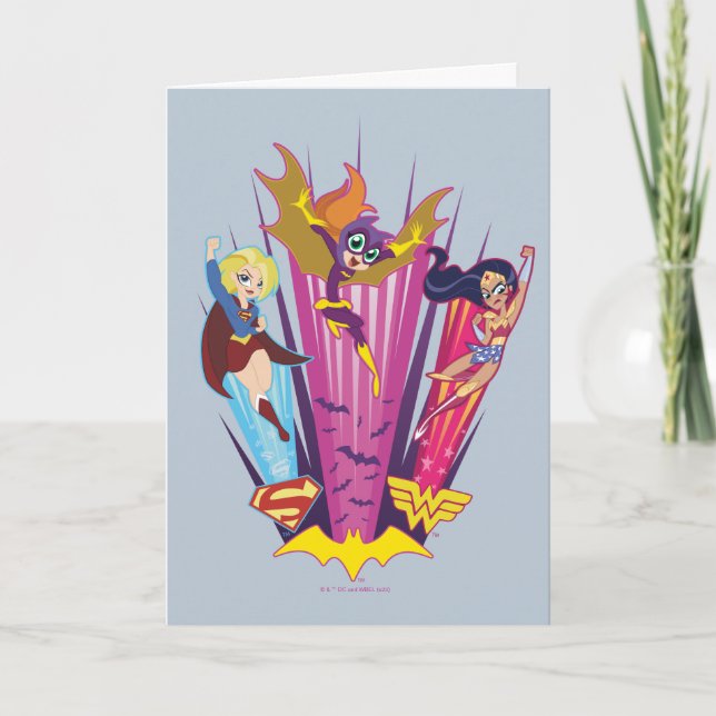 DC Super Hero Girls Trio Card (Front)