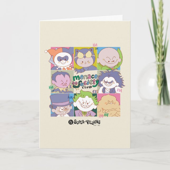 DC Super-Villain Menace To Society Club Graphic Card (Front)