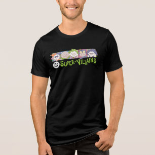 DC Super-Villains Cartoon Lineup Tri-Blend Shirt