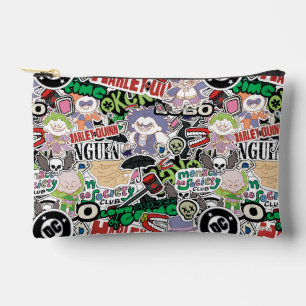 DC Super-Villains Cartoon Pattern Accessory Pouch