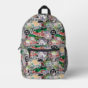 DC Super-Villains Cartoon Pattern Printed Backpack