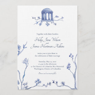 DC War Memorial Wedding - Holly & Jamie Invitation