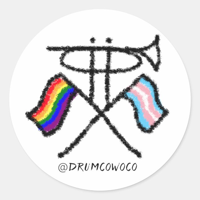 DCWC March With Pride Stickers (Front)